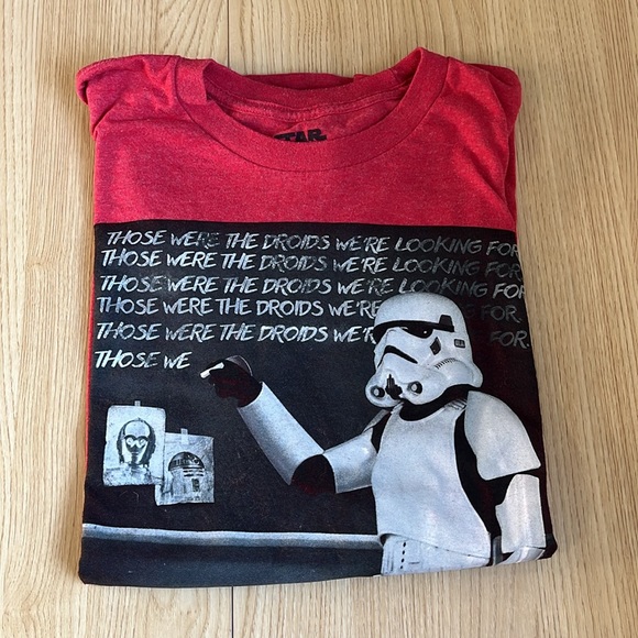 Star Wars Storm Trooper Comedy Tshirt, Heathered Red size medium - Picture 5 of 5